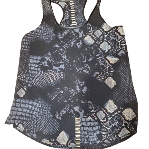 Dex Women's Black Pattern Tank Top Size M - Picture 1 of 6
